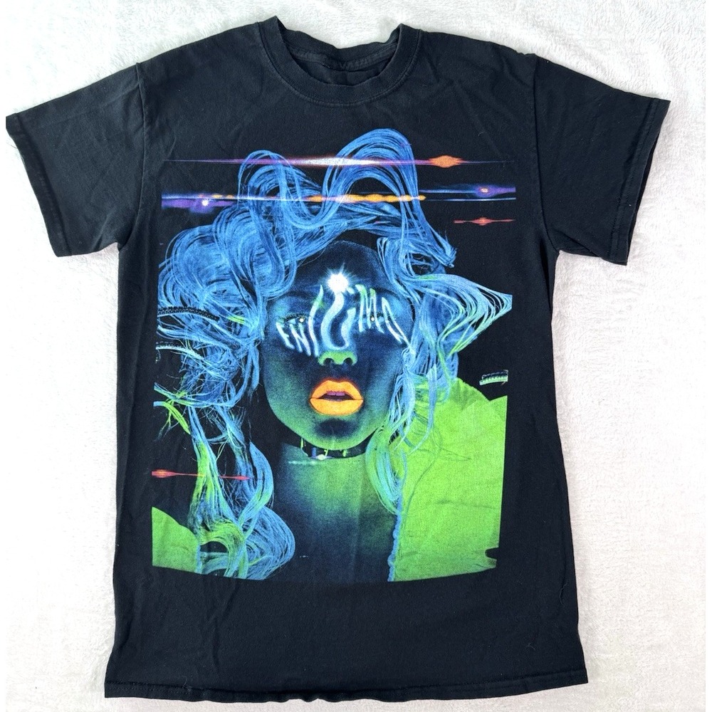Lady Gaga Band Tee Womens SZ Small Enigma Las Vegas Residency 100% Cotton Music